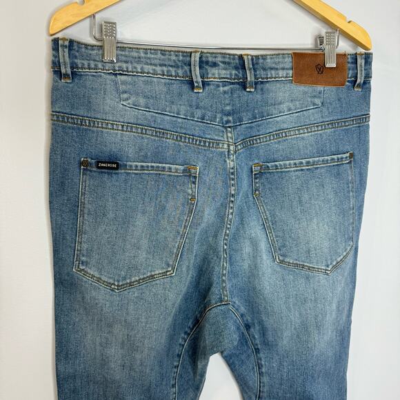 Zanerobe Slingshot Denimo Jogger Pants Tapper Men's 34x34 Stretch Casual - Picture 8 of 11